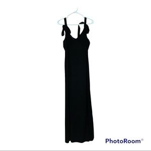 Black Velvet, full length Dress
